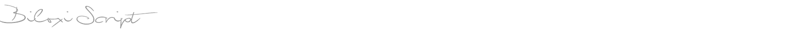 Biloxi Script font preview